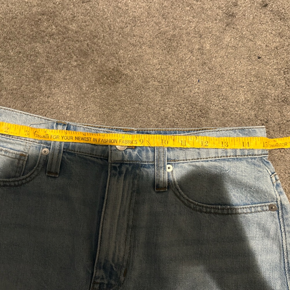 Madewell Rigid Denim A Line Mini Skirt 28 - Picture 7 of 7